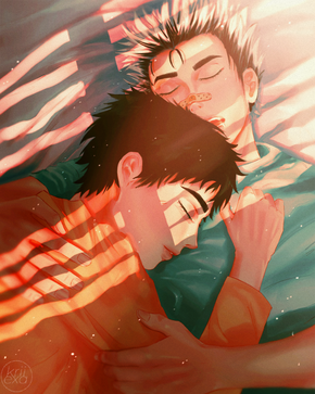BokuAka Cuddling